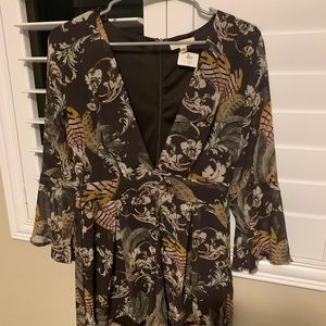 Long sleeve dressy romper